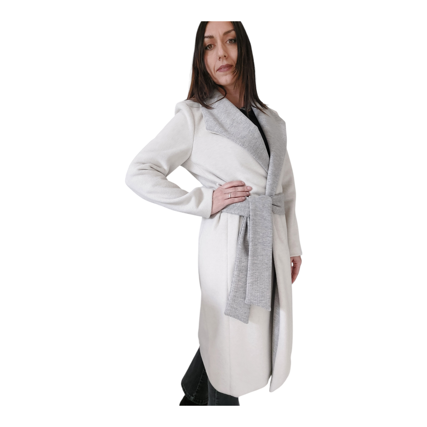 Cappotto bianco neve V.Rio