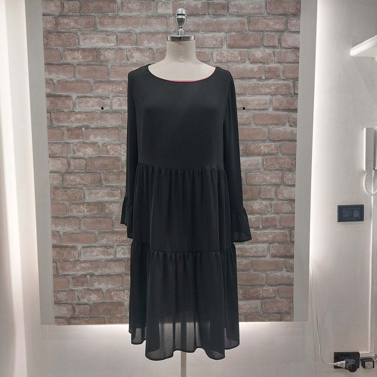 Abito Georgette a balze