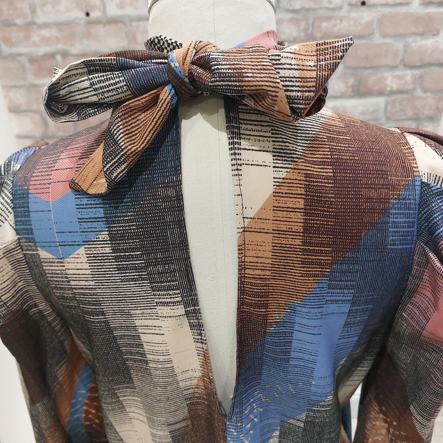 Abito a sacchetto fantasia