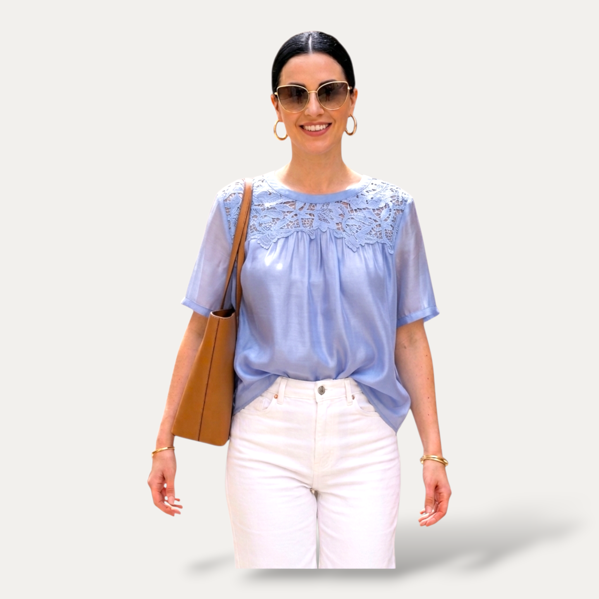 Blusa ricamo macramè
