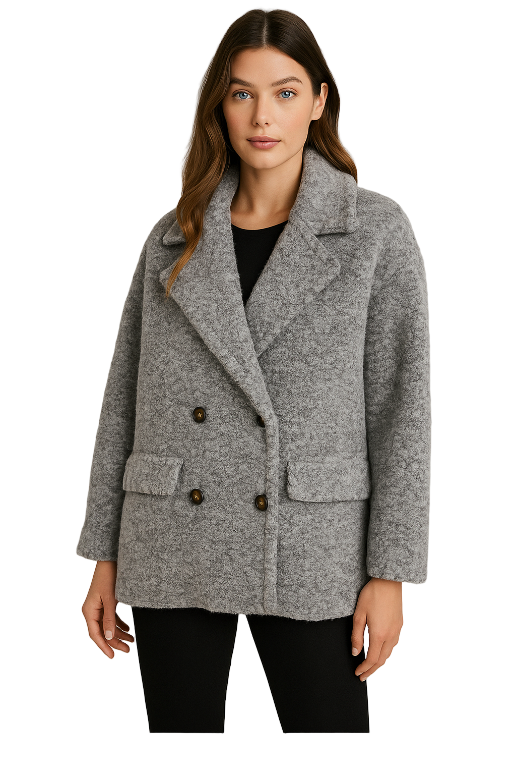 Giaccone Teddy doppiopetto