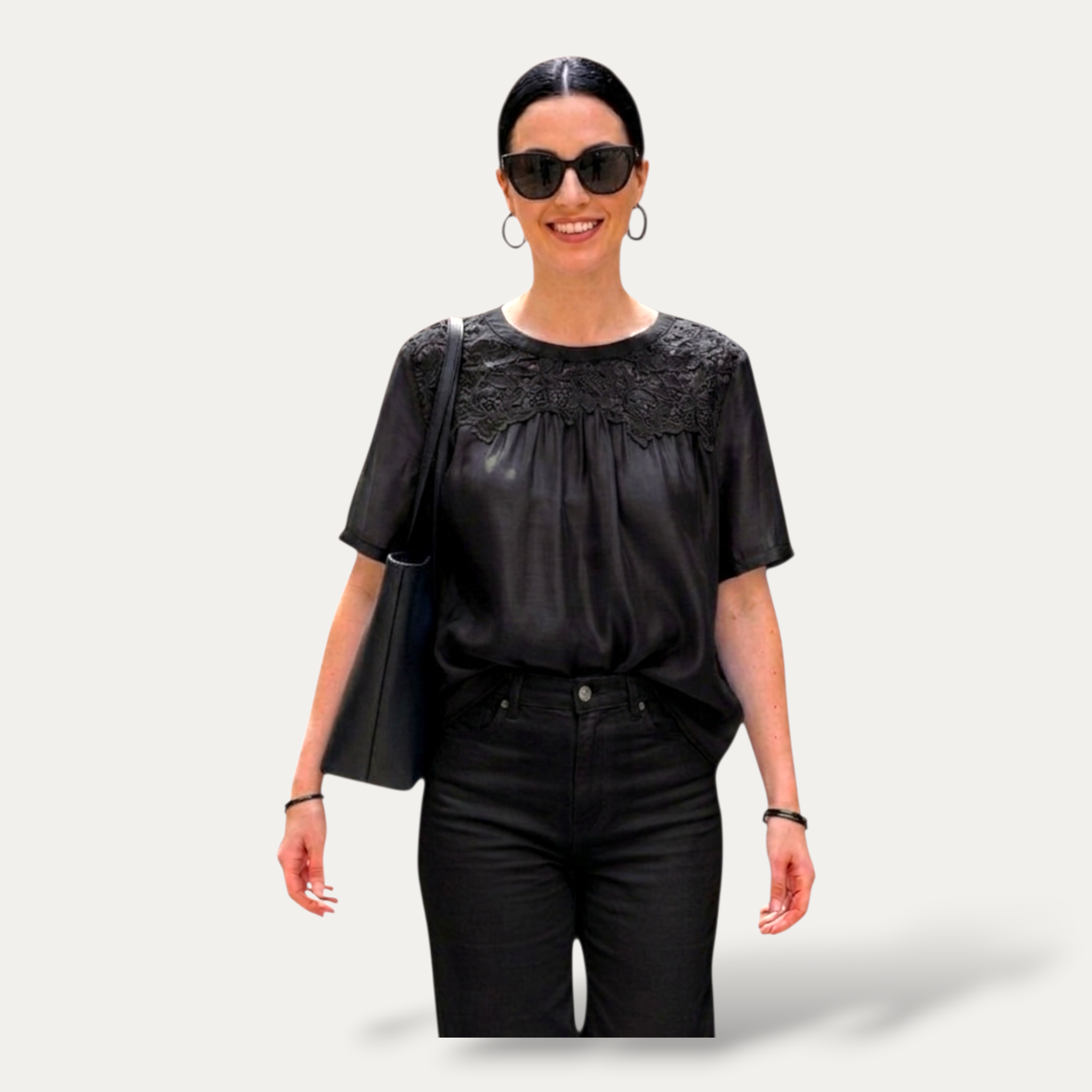 Blusa ricamo macramè