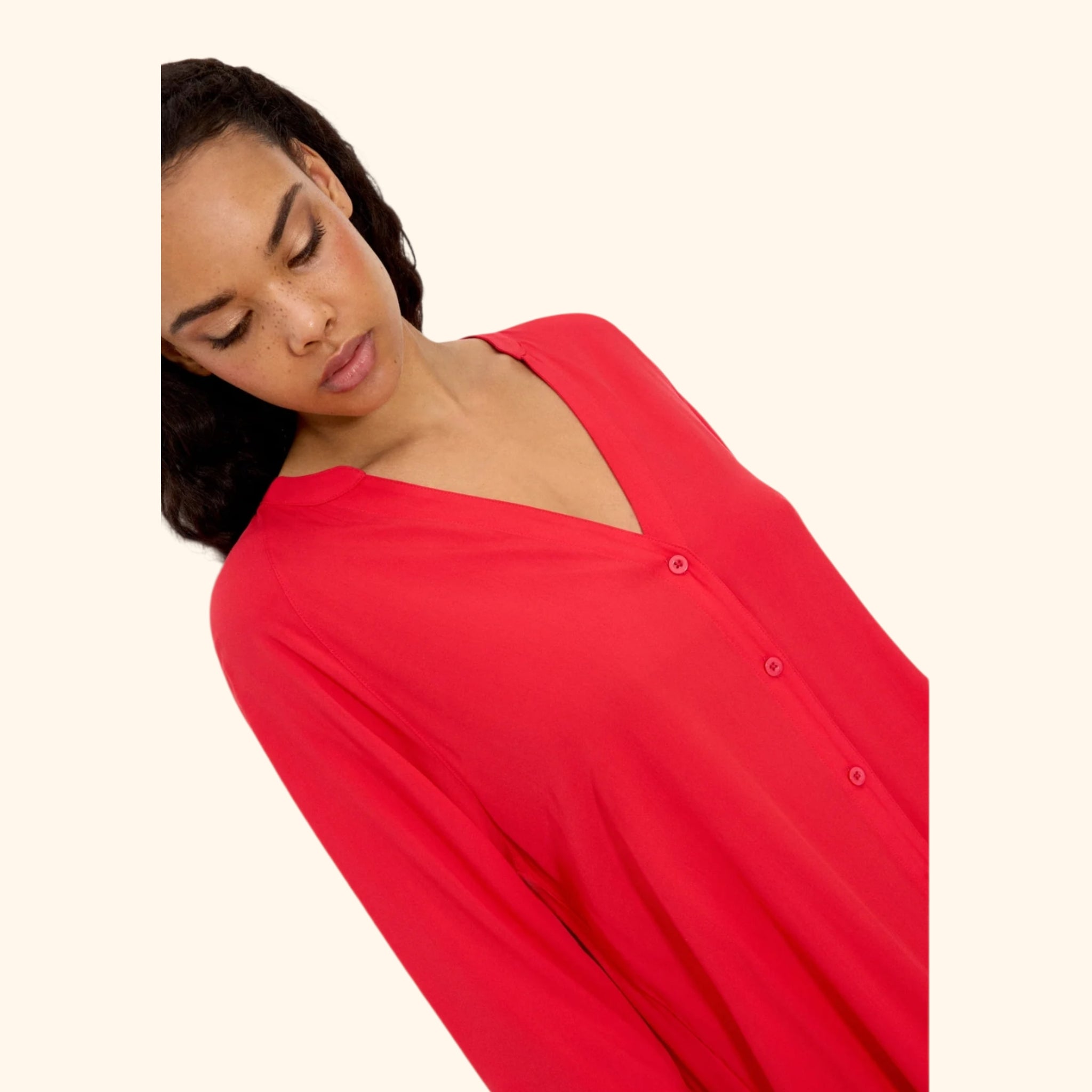 Camicia copricostume viscosa