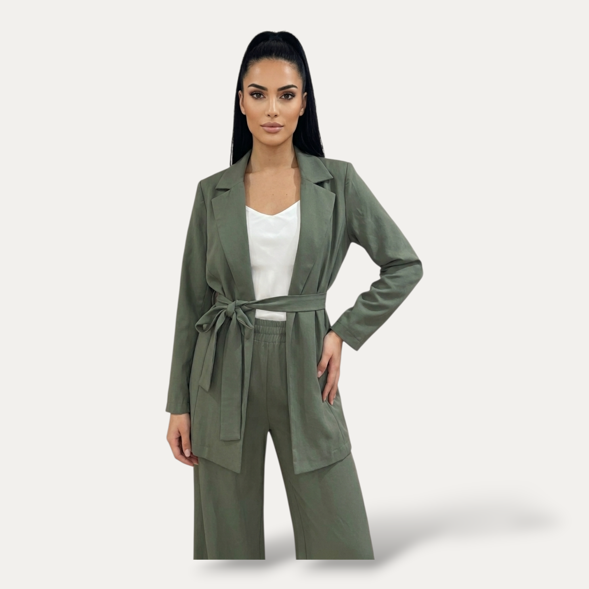 Blazer Estivo Donna in Mix Viscosa – Giacca Leggera con Tasche