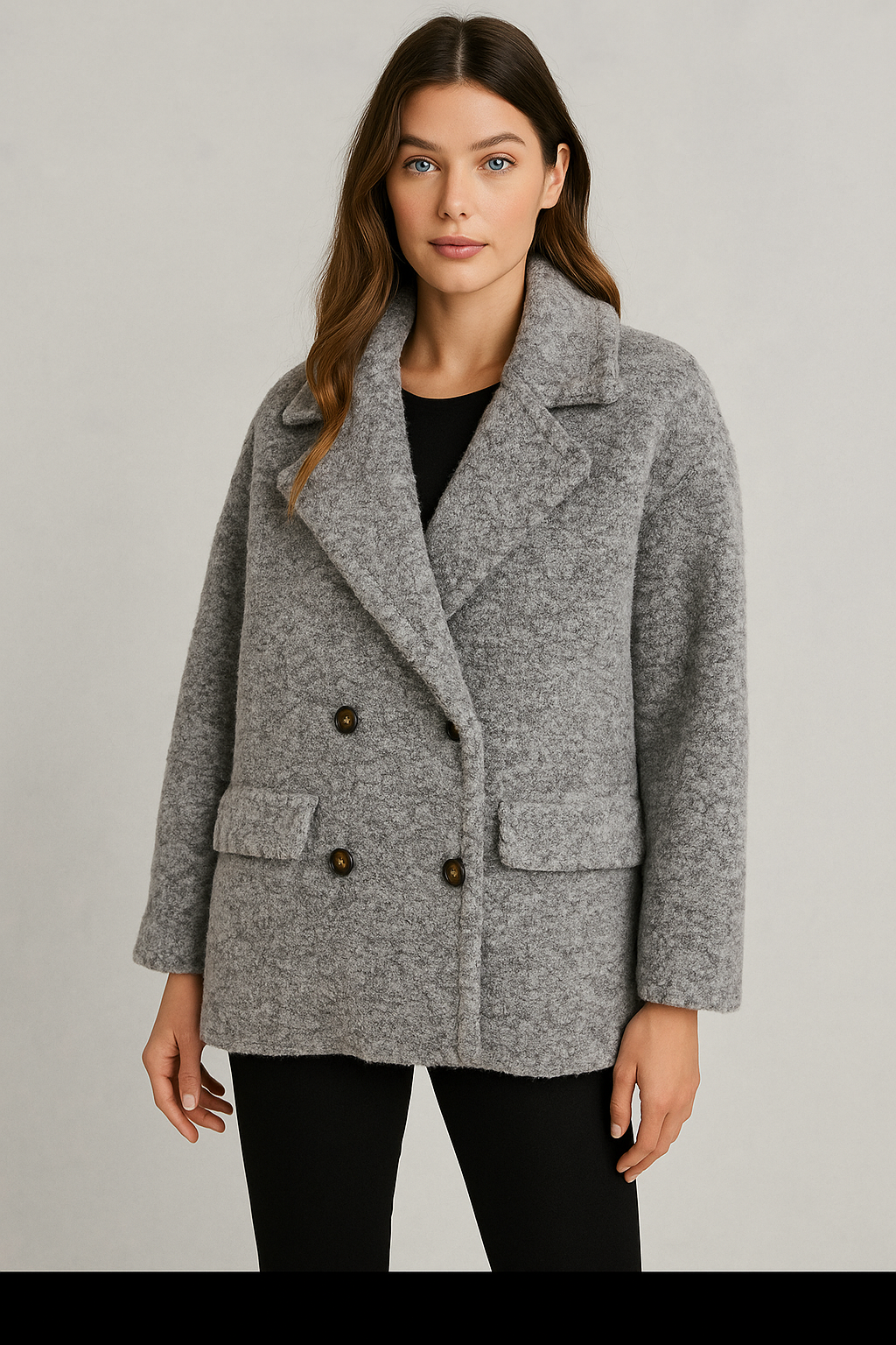 Giaccone Teddy doppiopetto