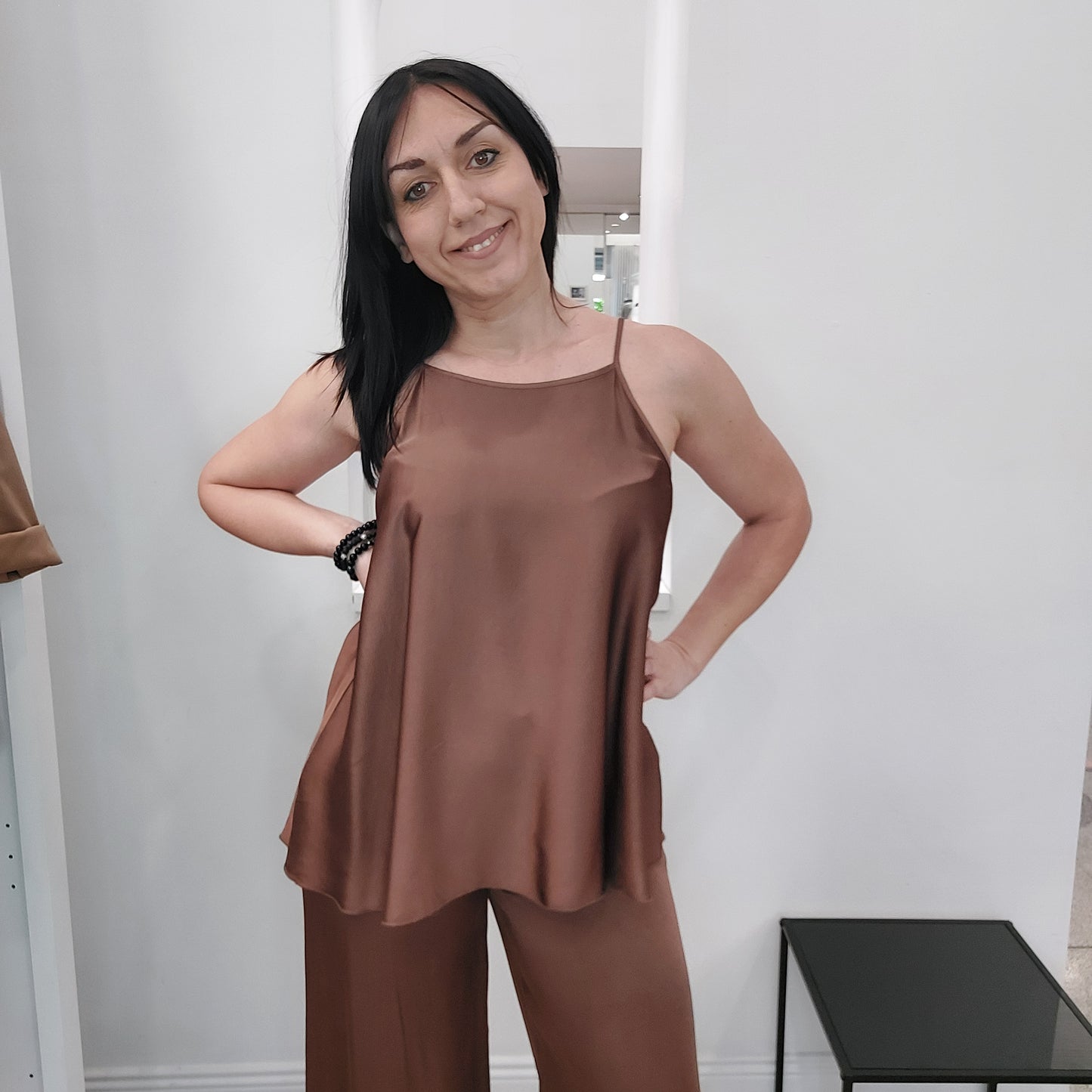 Top satin elegante Kaos