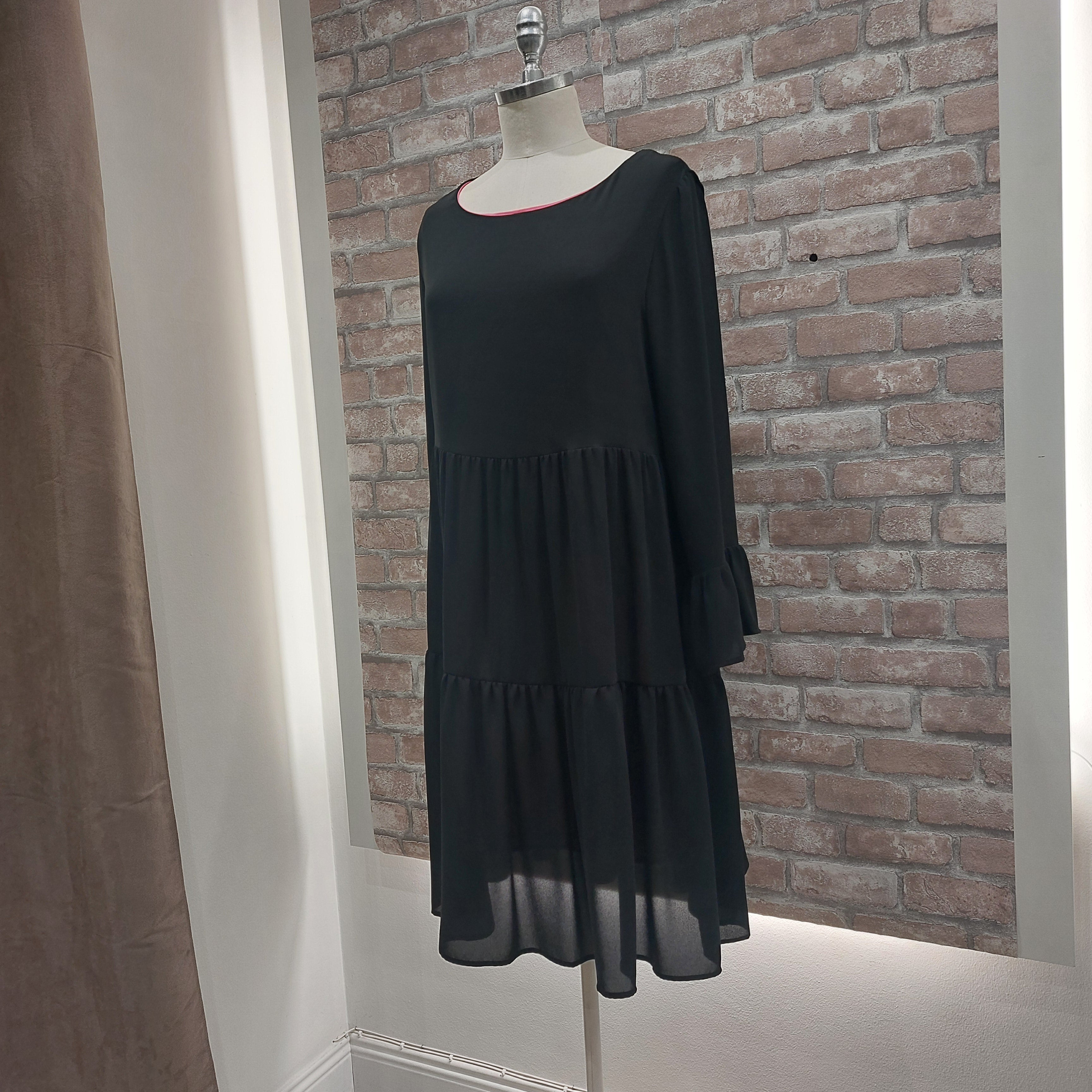 Abito Georgette a balze