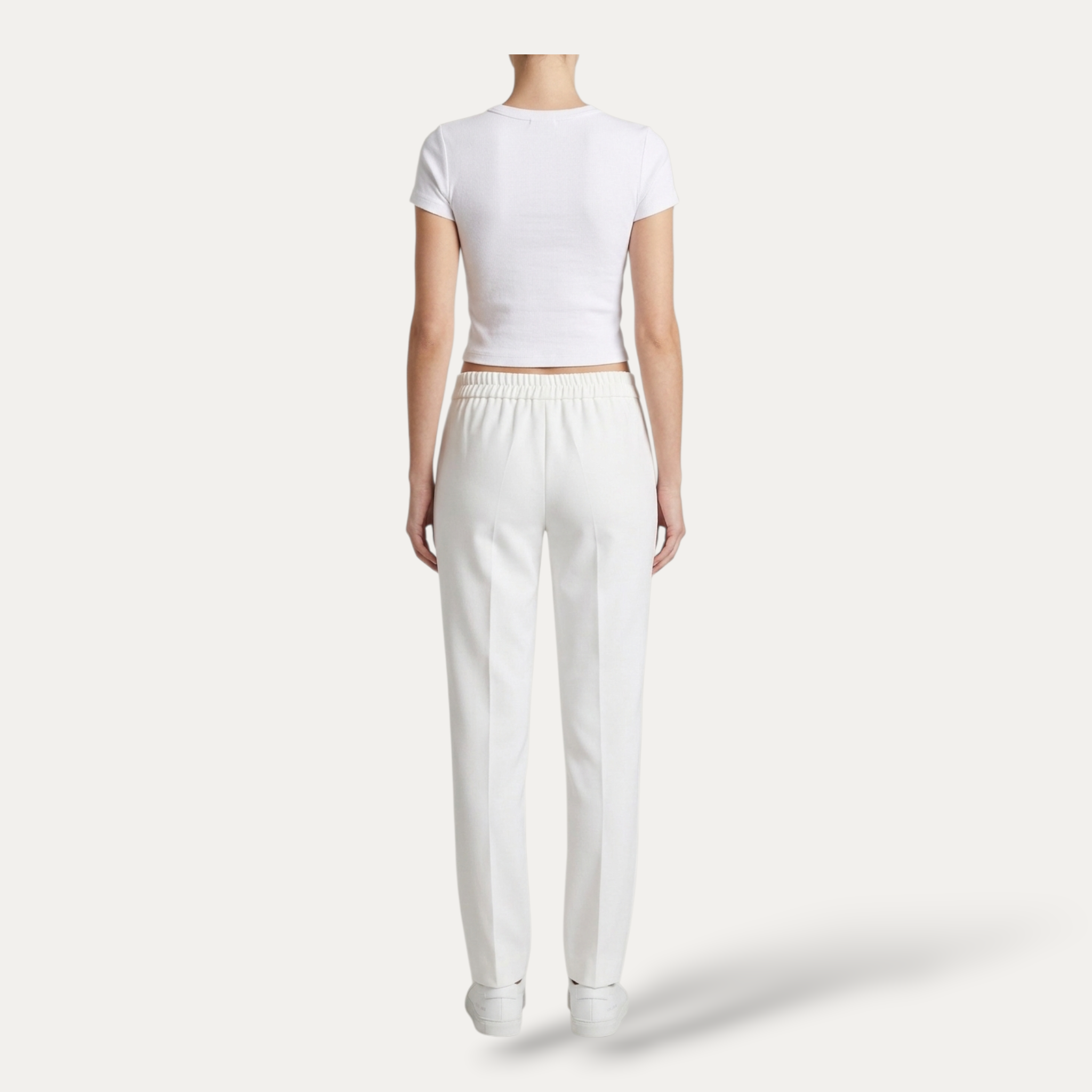 Pantalone Sartoriale Jogger - White Edition