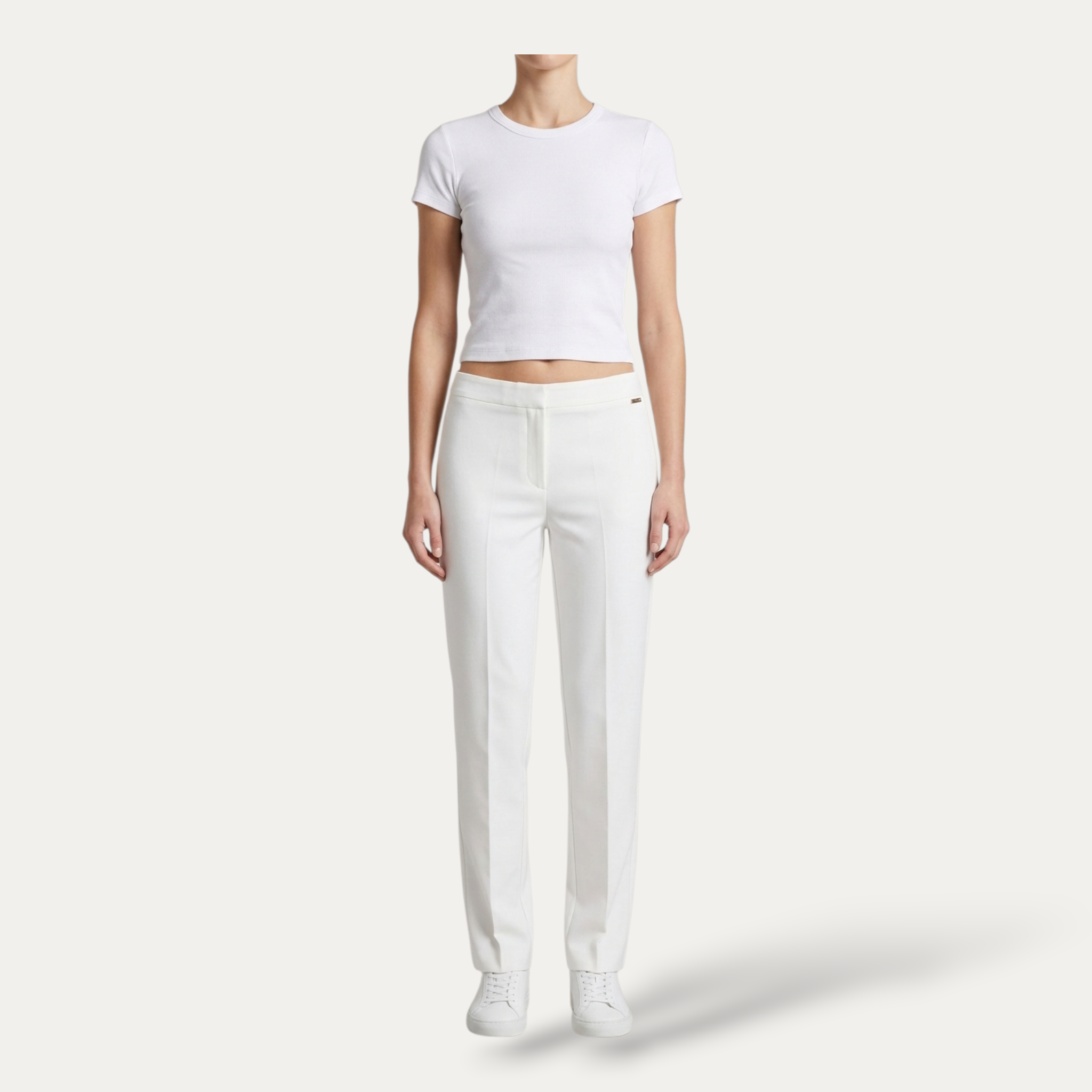 Pantalone Sartoriale Jogger - White Edition
