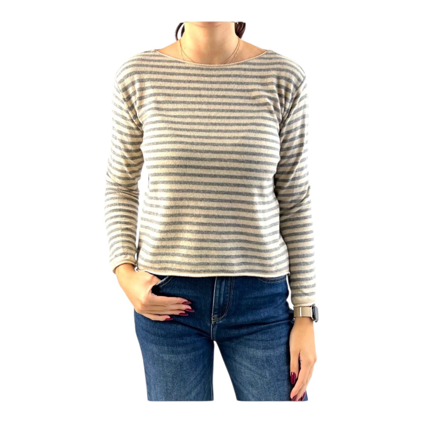 Maglia sottile in misto cachemire