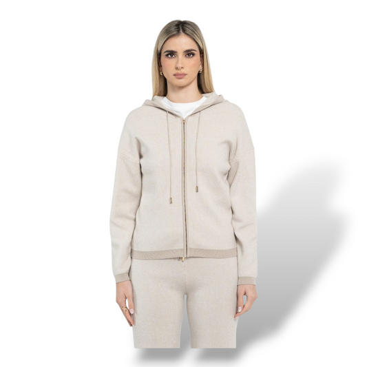 Felpa in maglia a coste