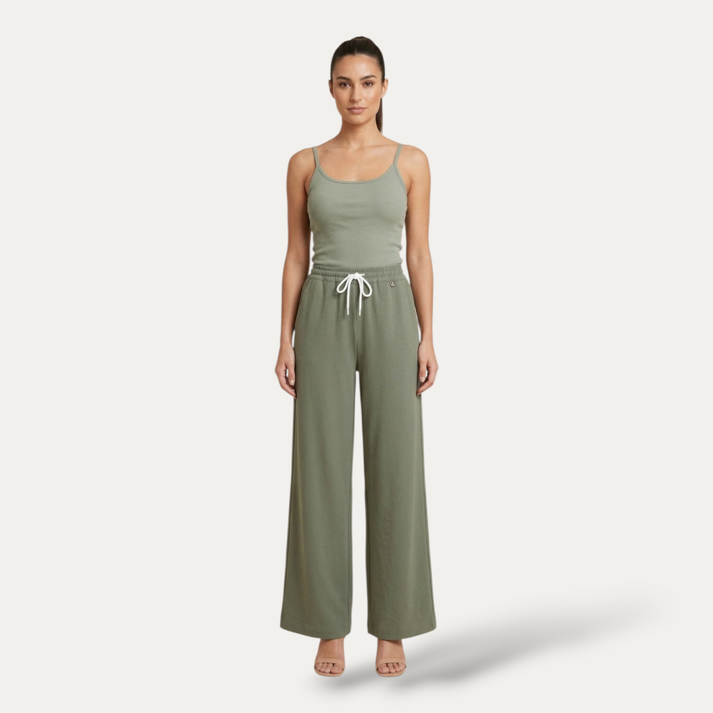 Pantalone Wide Leg Effetto Lino – Chic & Comfort in Viscosa
