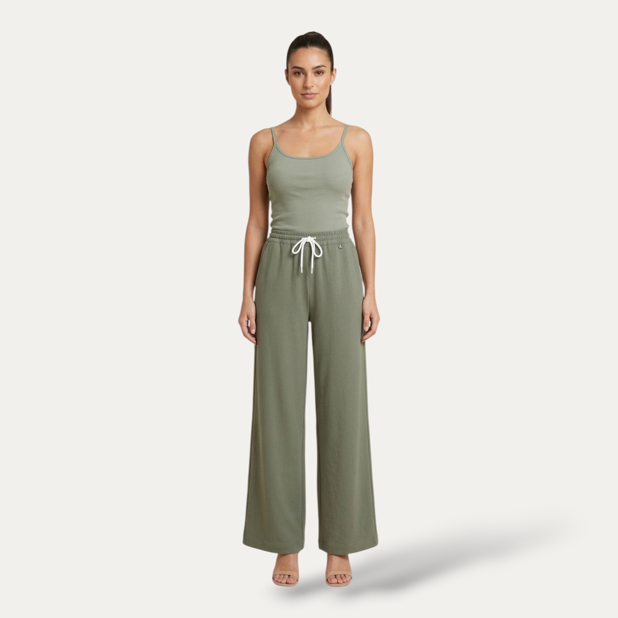 Pantalone Wide Leg Effetto Lino – Chic & Comfort in Viscosa