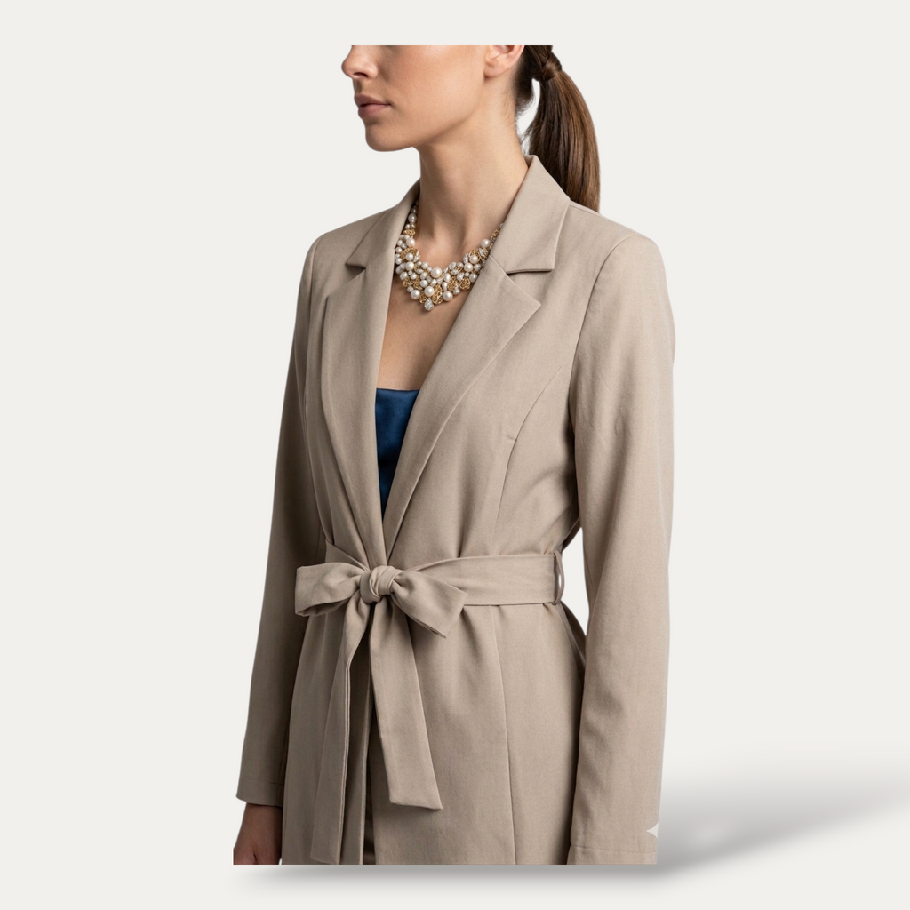 Blazer Estivo Donna in Mix Viscosa – Giacca Leggera con Tasche