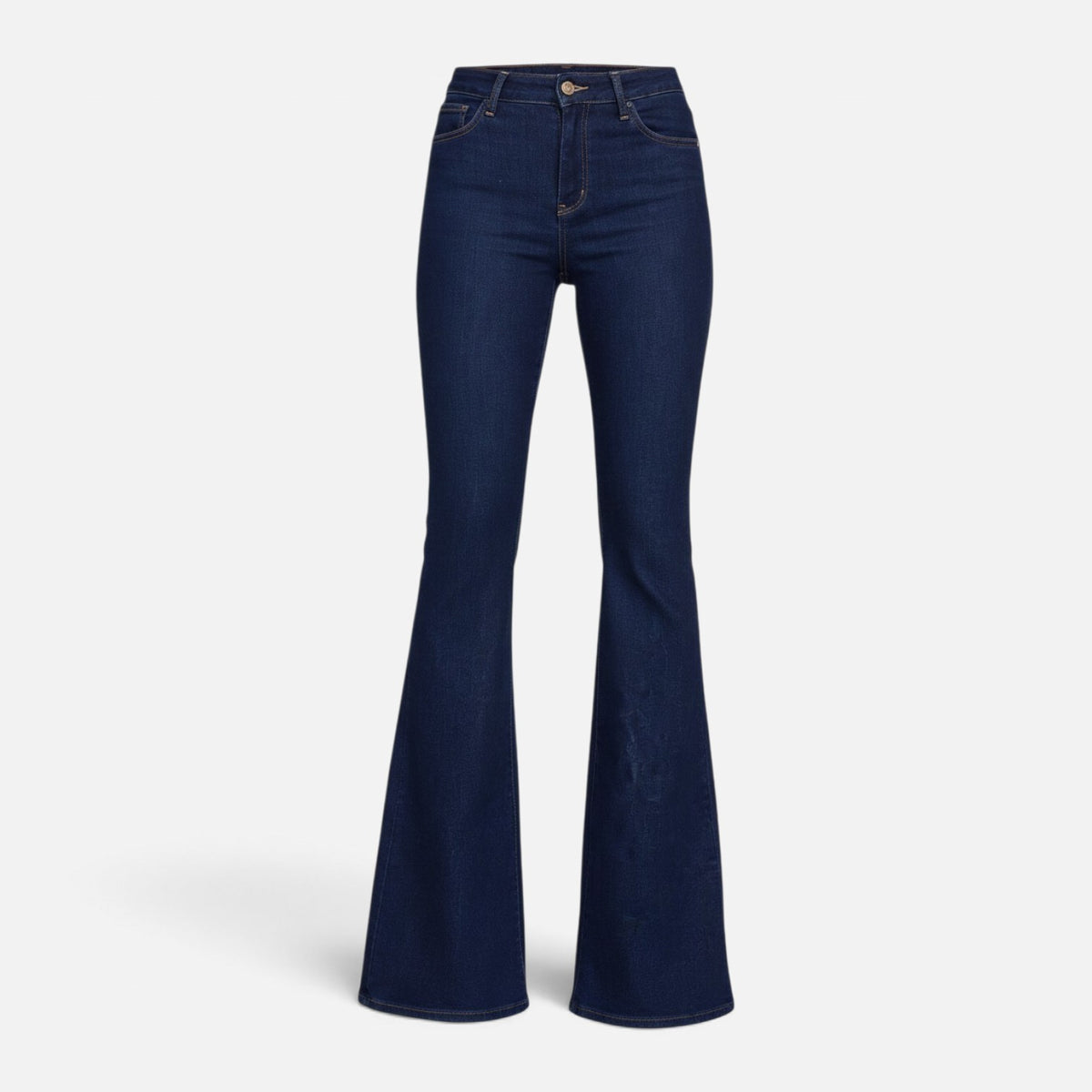 Jeans Flare a Vita Alta – Denim Blu Scuro