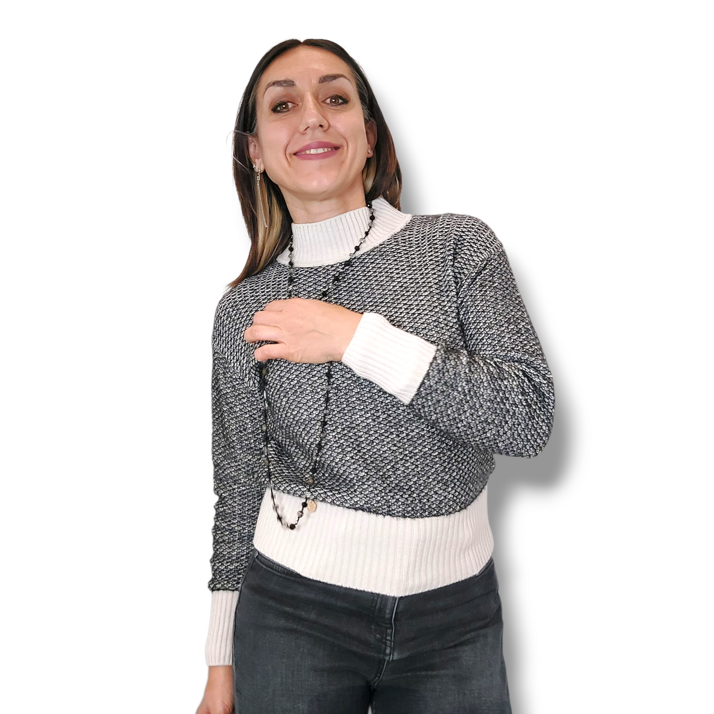 Maglia di lusso misto cachemire