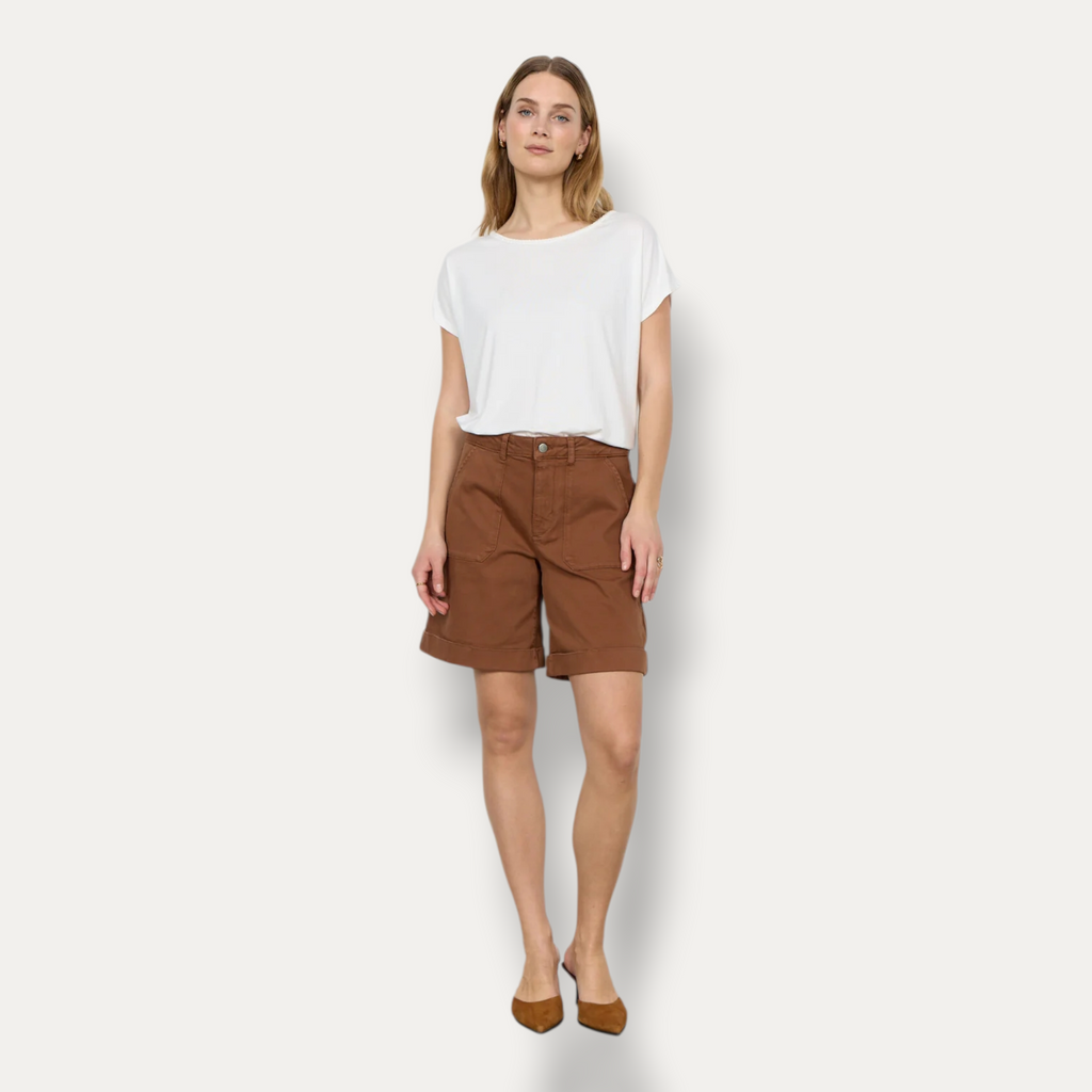 Pantaloncini jeans tabacco Erna
