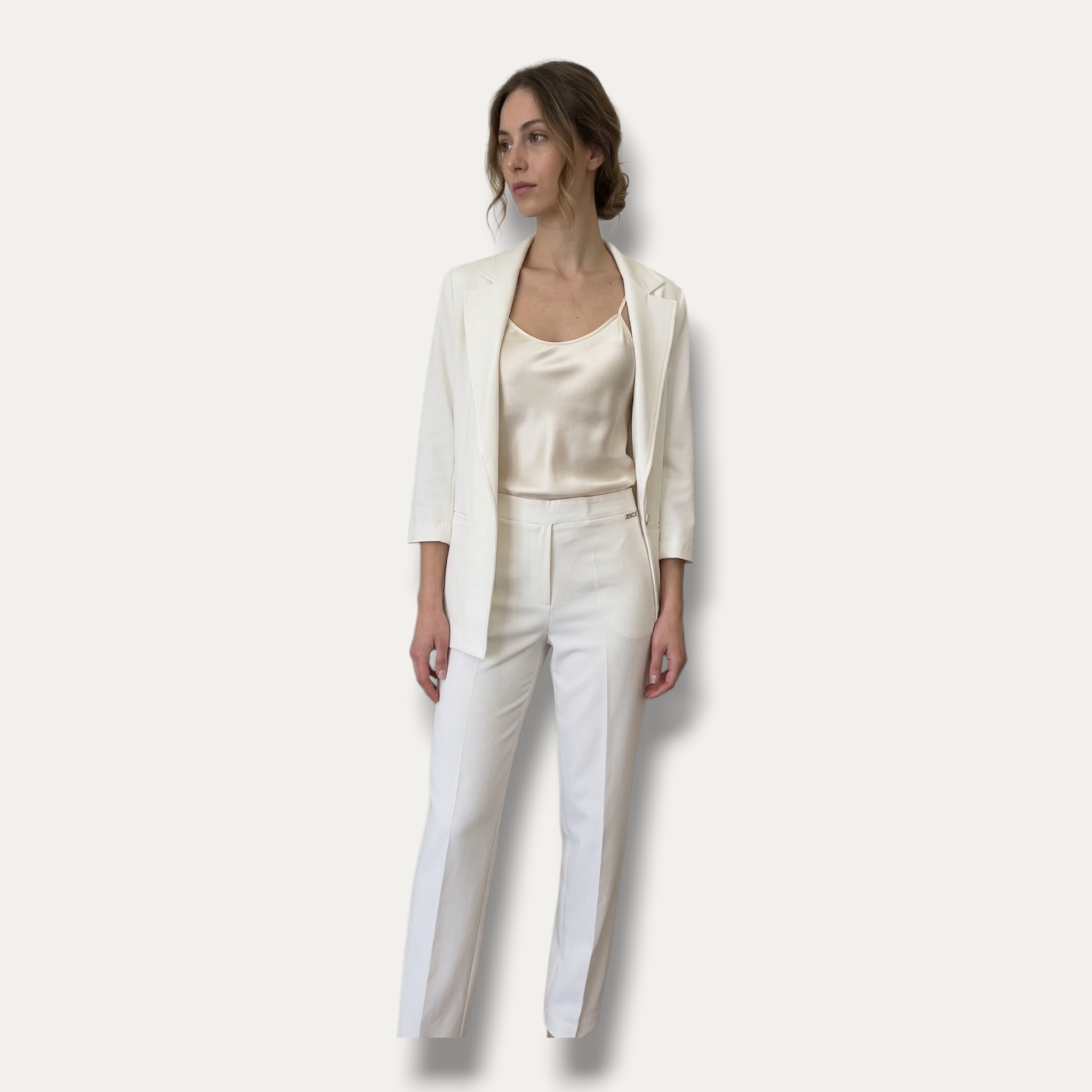 Pantalone Sartoriale Jogger - White Edition