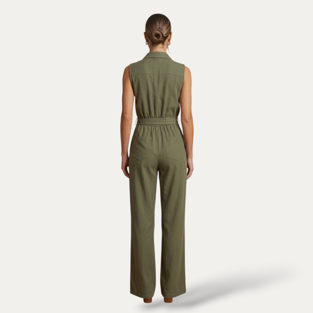 Tuta Intera Smanicata in Viscosa – Stile Urban Chic