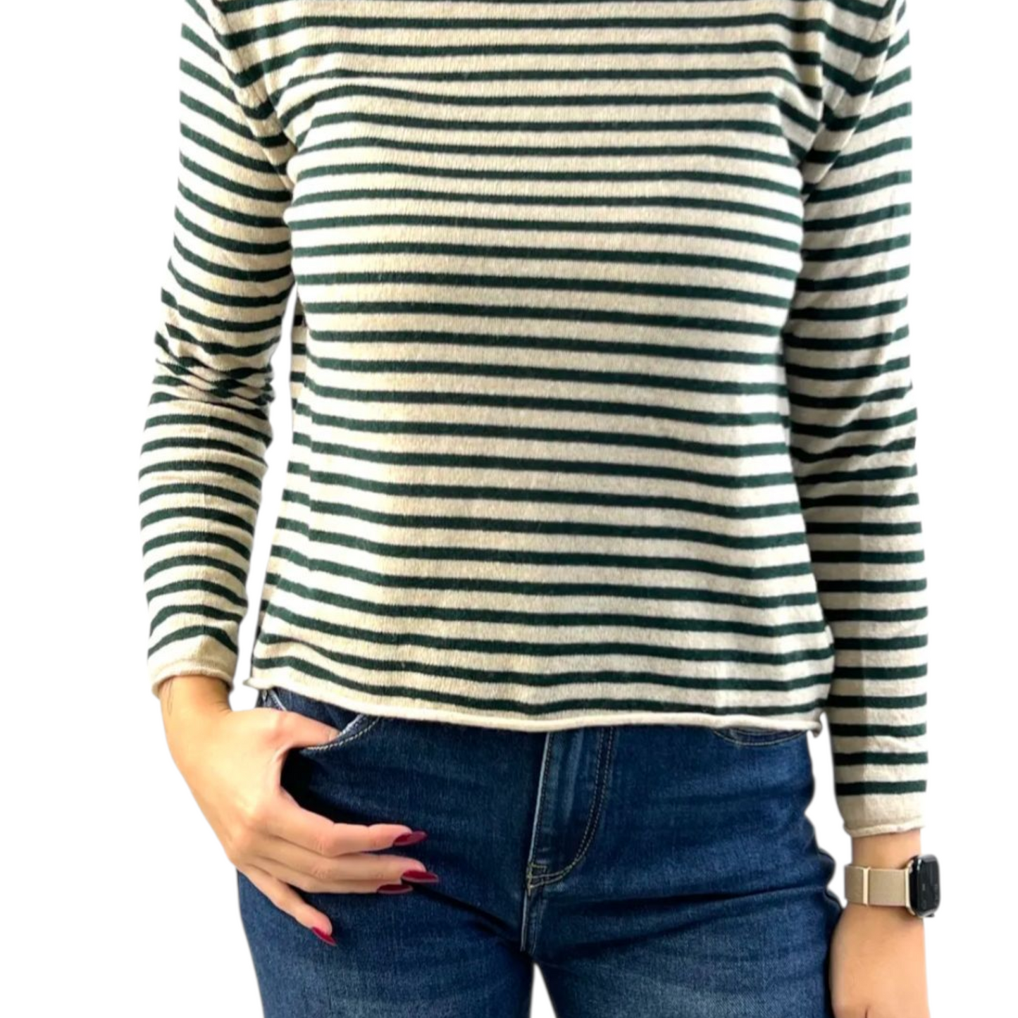 Maglia sottile in misto cachemire