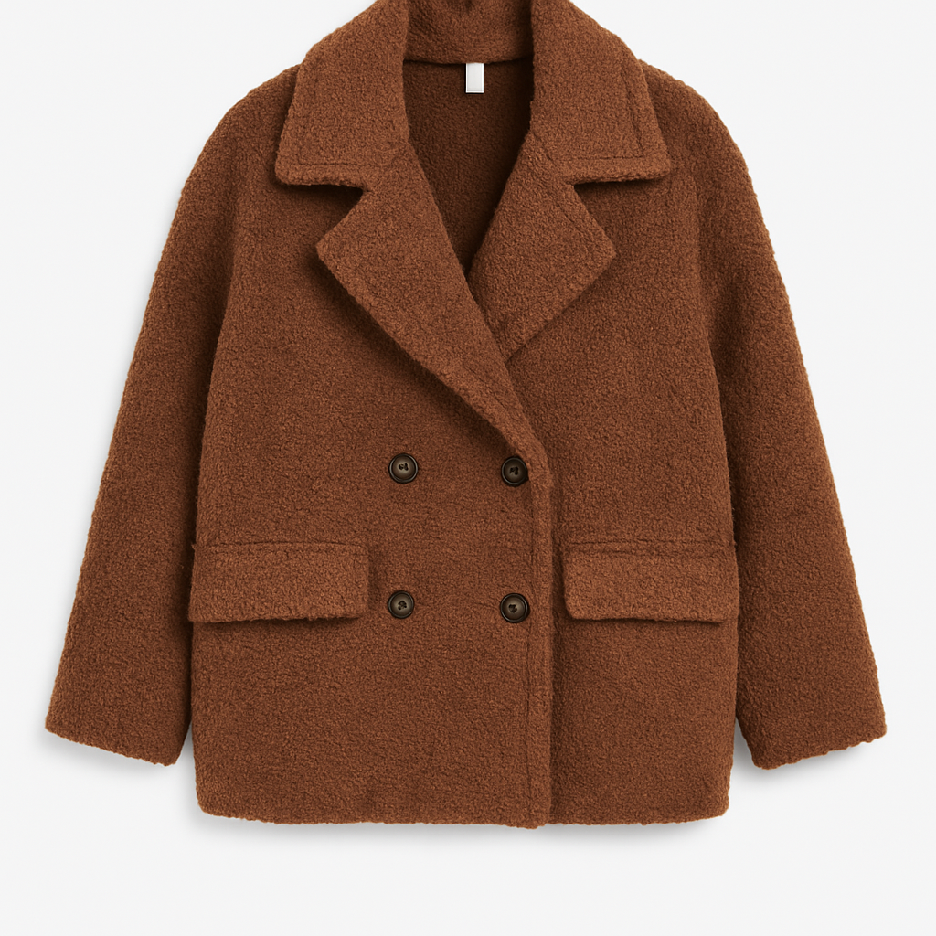 Giaccone Teddy doppiopetto